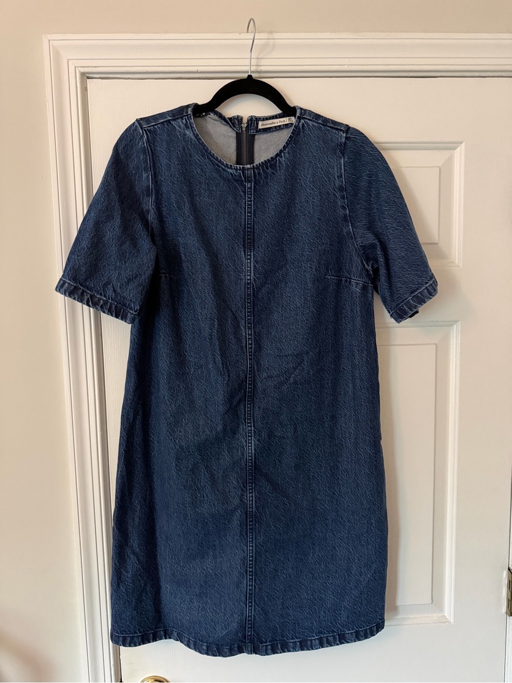 Abercrombie & Fitch Dark Indigo Denim Shift Dress